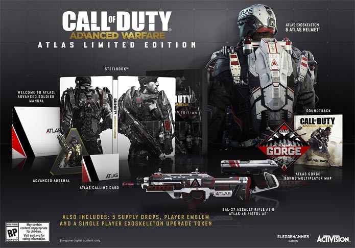 Call of Duty: Advanced Warfare terá três tipos de edições especiais